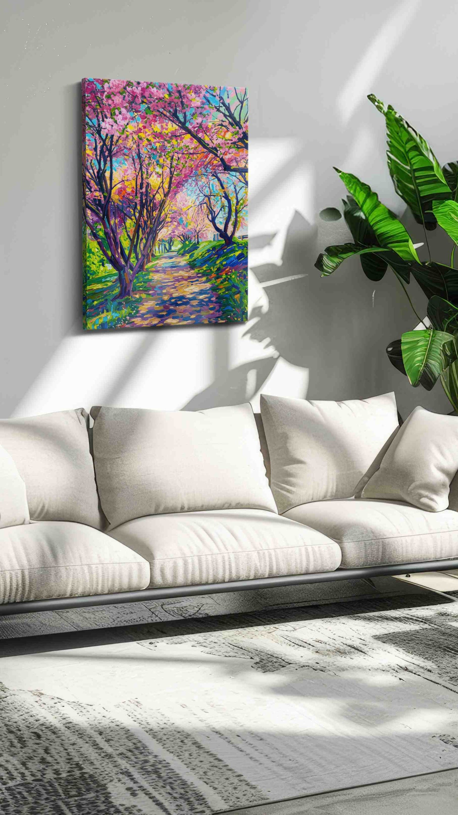 Blossoms of Joy - Spring, Spring Wall Art, Seasonal Canvas Print, Fresh Decor