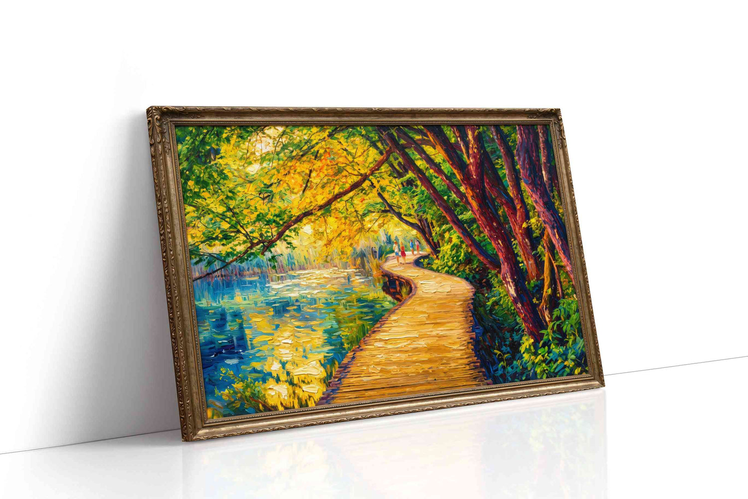 Pathway of Golden Dreams summer canvas print, gallery-wrapped, ready to hang