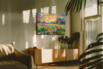 Radiant Meadow Symphony - Spring, Spring Wall Art, Seasonal Canvas Print, Fresh Decor