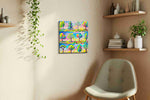 Symphony of Seasons spring canvas print in a living room scene