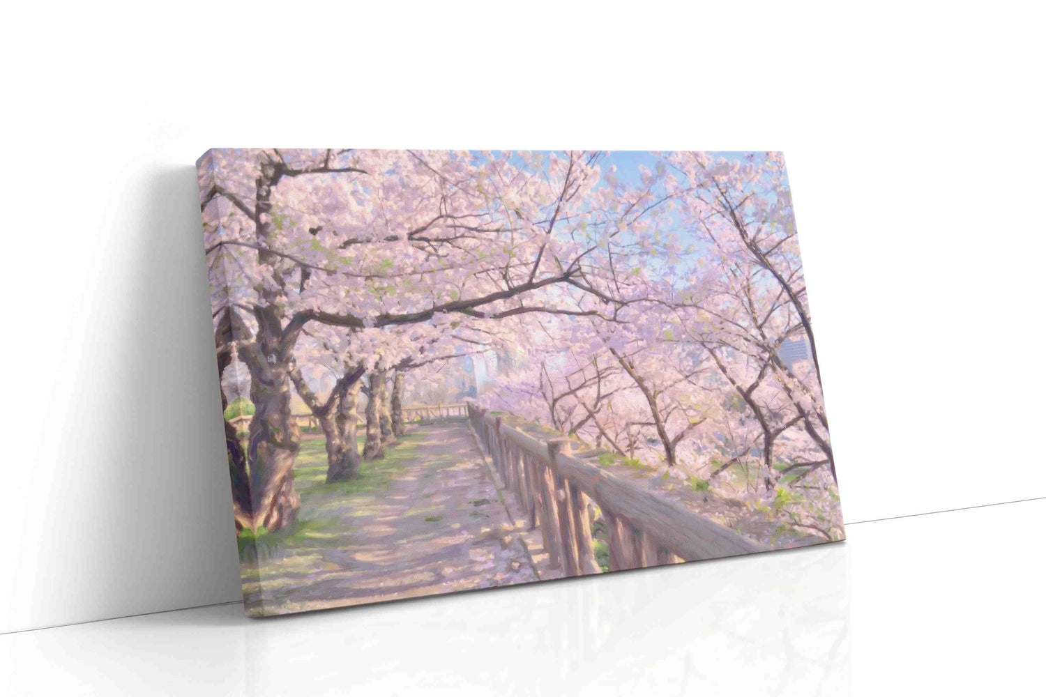 Whispers of Cherry Blossoms - Spring, Spring Wall Art, Seasonal Canvas Print, Fresh Decor