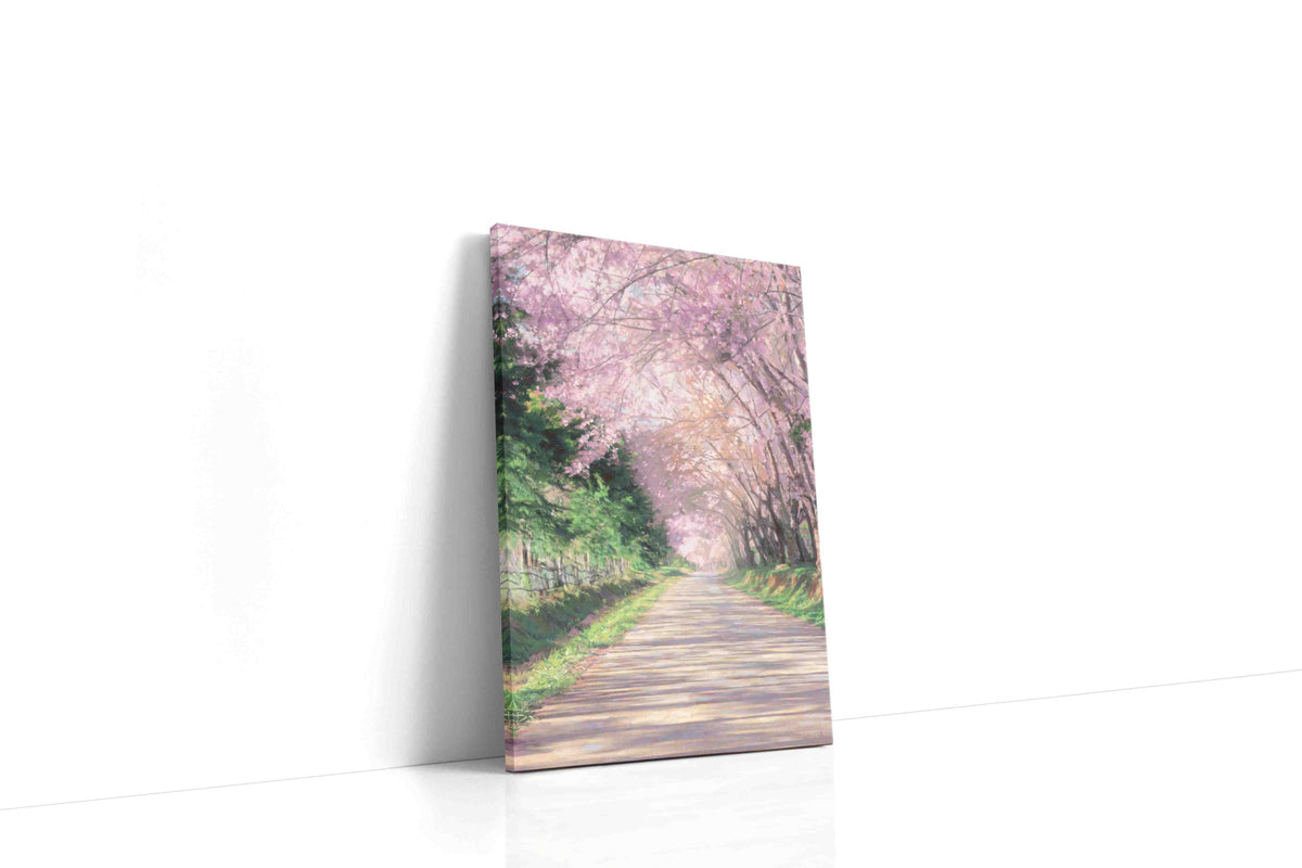Whispers of Spring Blossoms floral canvas print, gallery-wrapped, ready to hang