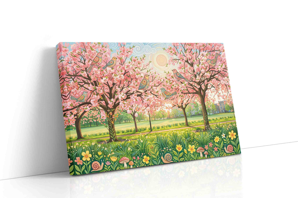 Whispers of Spring Symphony spring canvas print gallery-wrapped landscape canvas studio shot