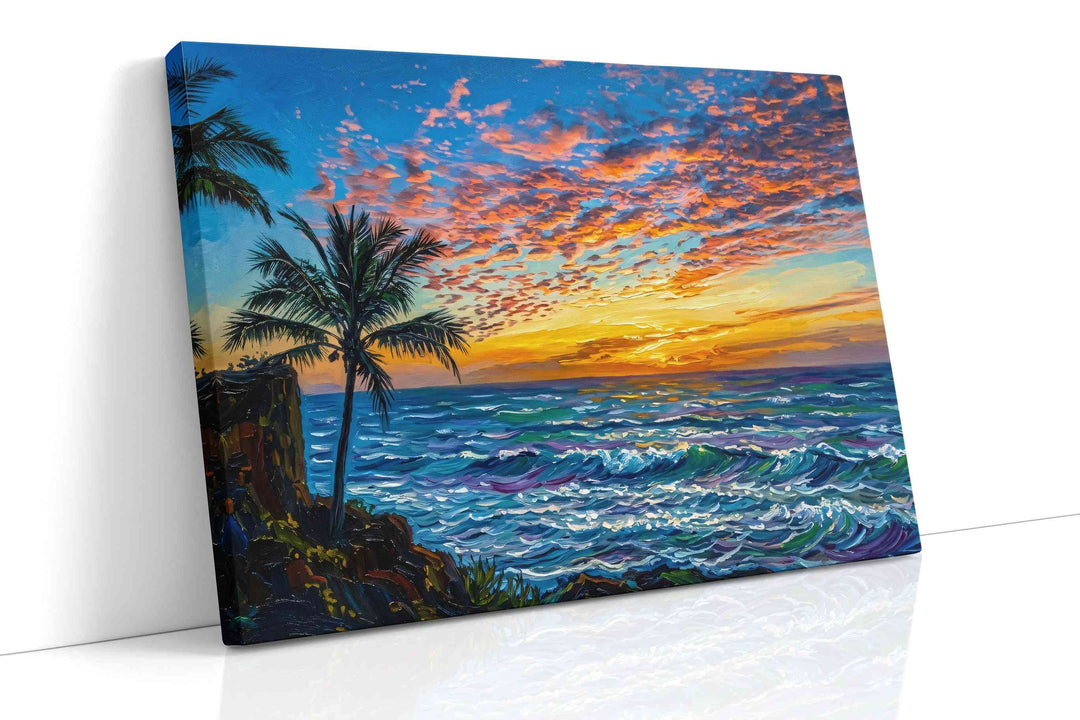 Eternal Oceanic Twilight - Coastal Wall Art, Ocean Canvas Print, Beach House Decor