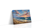 Eternal Waves of Sunset Bliss ocean canvas print, gallery-wrapped, ready to hang