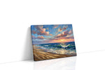 Eternal Waves of Sunset Bliss ocean canvas print gallery-wrapped landscape canvas studio shot
