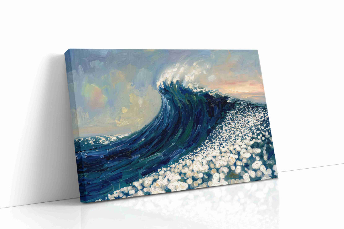 Ethereal Ocean Surge ocean canvas print gallery-wrapped landscape canvas studio shot