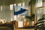 Ethereal Ocean Surge ocean canvas print, on wall, lifestyle preview