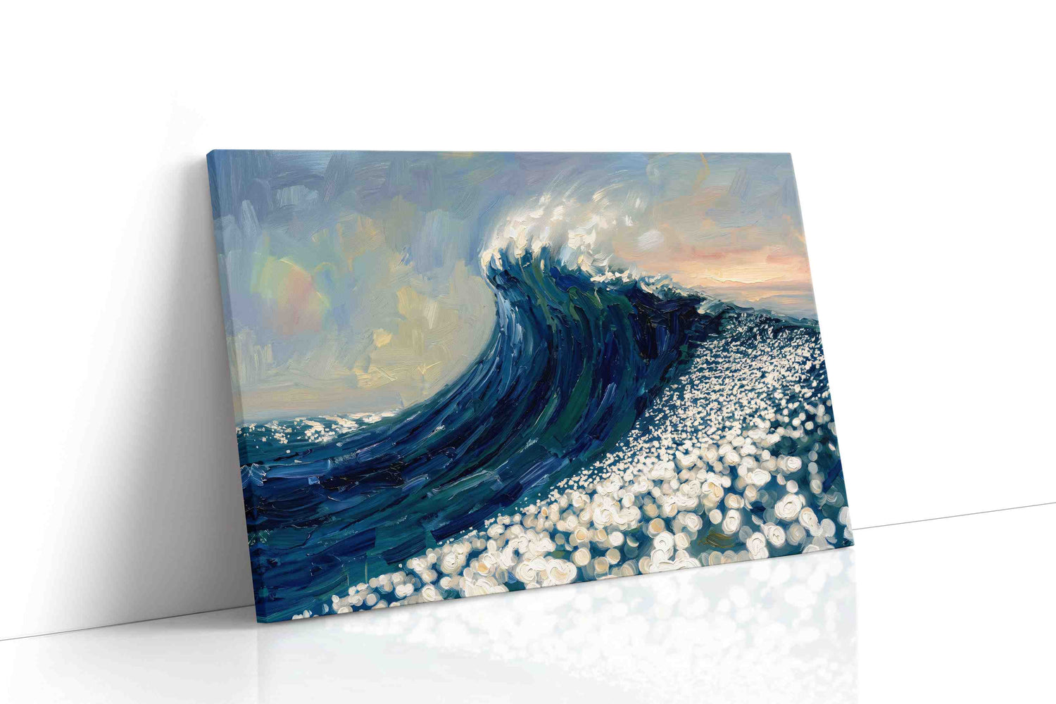 Ethereal Ocean Surge ocean canvas print, gallery-wrapped, ready to hang