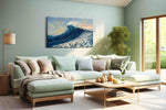 Ethereal Ocean Surge ocean canvas print, hanging on wall