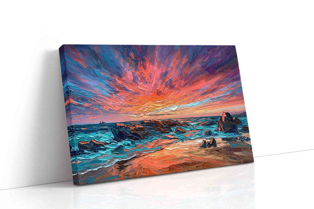 Ethereal Ocean Symphony - Beach, Beach Wall Art, Coastal Canvas Print, Tropical Decor
