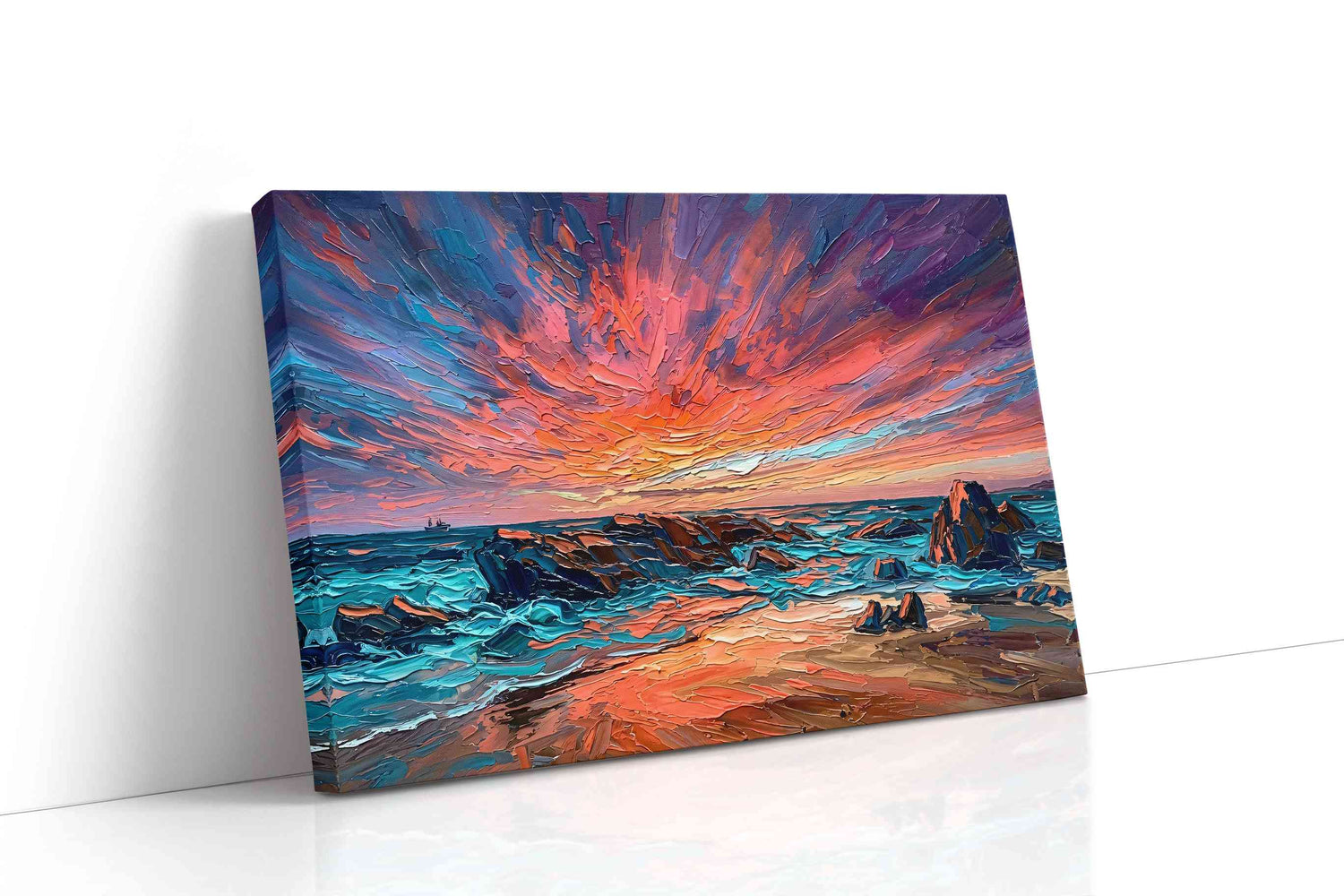 Ethereal Ocean Symphony - Beach, Beach Wall Art, Coastal Canvas Print, Tropical Decor