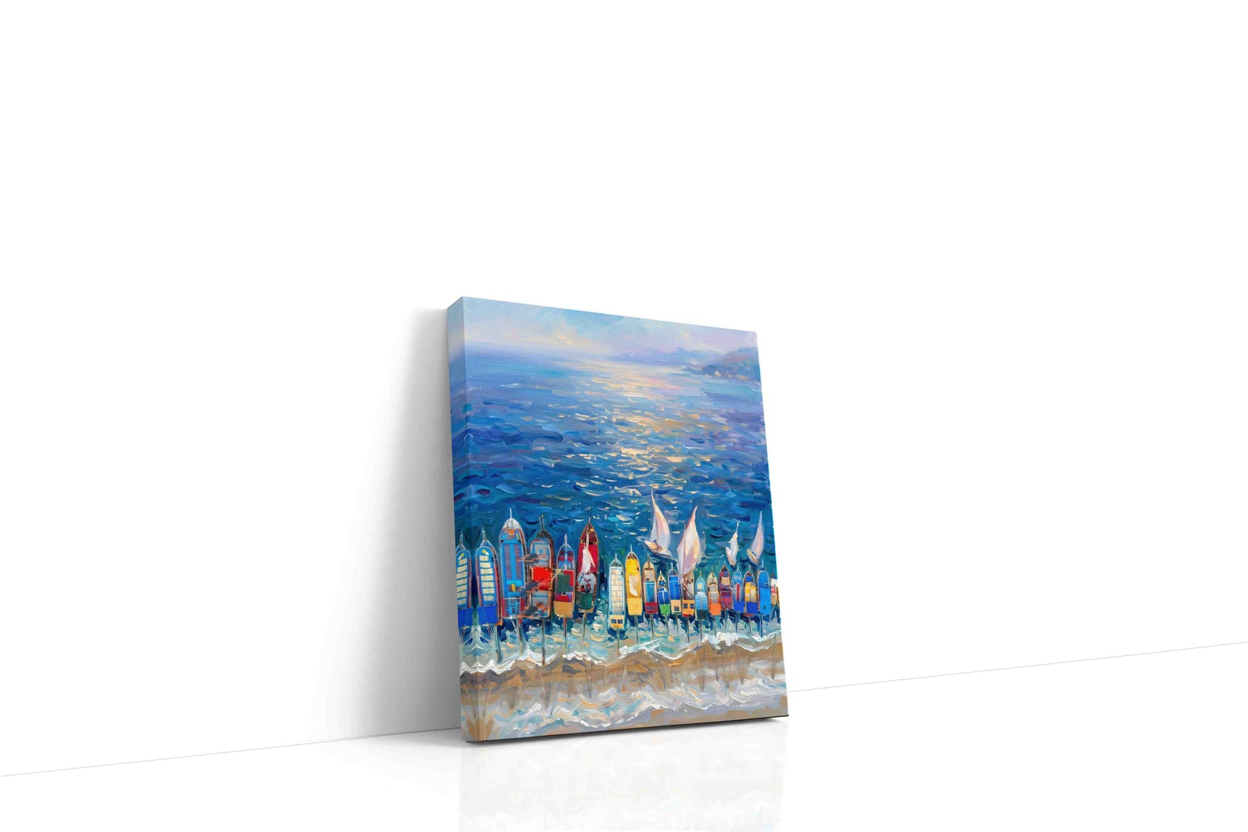 Serenade of Sails at Sunset sailing canvas print gallery-wrapped portrait canvas studio shot