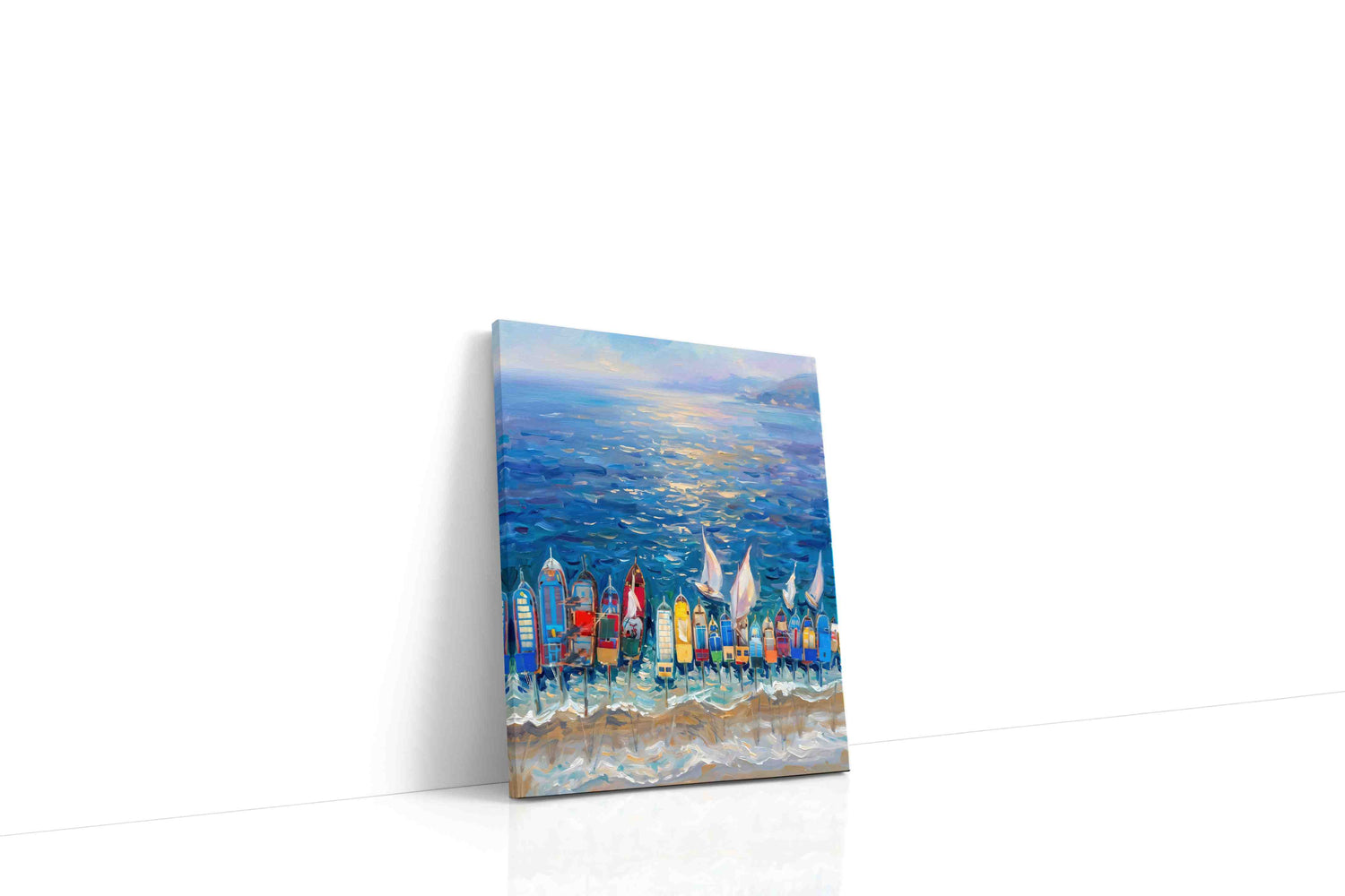 Serenade of Sails at Sunset sailing canvas print, gallery-wrapped, ready to hang