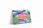 Sunset Symphony Over the Sea beach canvas print gallery-wrapped landscape canvas studio shot