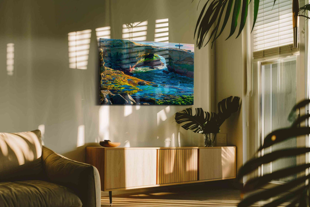 Surf's Edge Dreamscape - Coastal Wall Art, Ocean Canvas Print, Beach House Decor
