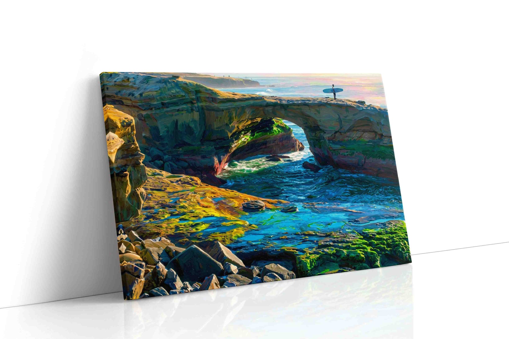 Surf's Edge Dreamscape ocean canvas print, gallery-wrapped, ready to hang