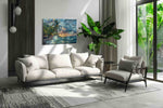 Tropical Storm Symphony ocean canvas print, on wall, lifestyle preview