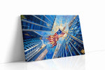 Urban Skies of Independence patriotic canvas print, gallery-wrapped, ready to hang