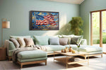 Whispers of Freedom - Patriotic Wall Art, American Flag Canvas, USA Decor
