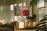Celebration of Romance romance canvas print, on wall, lifestyle preview