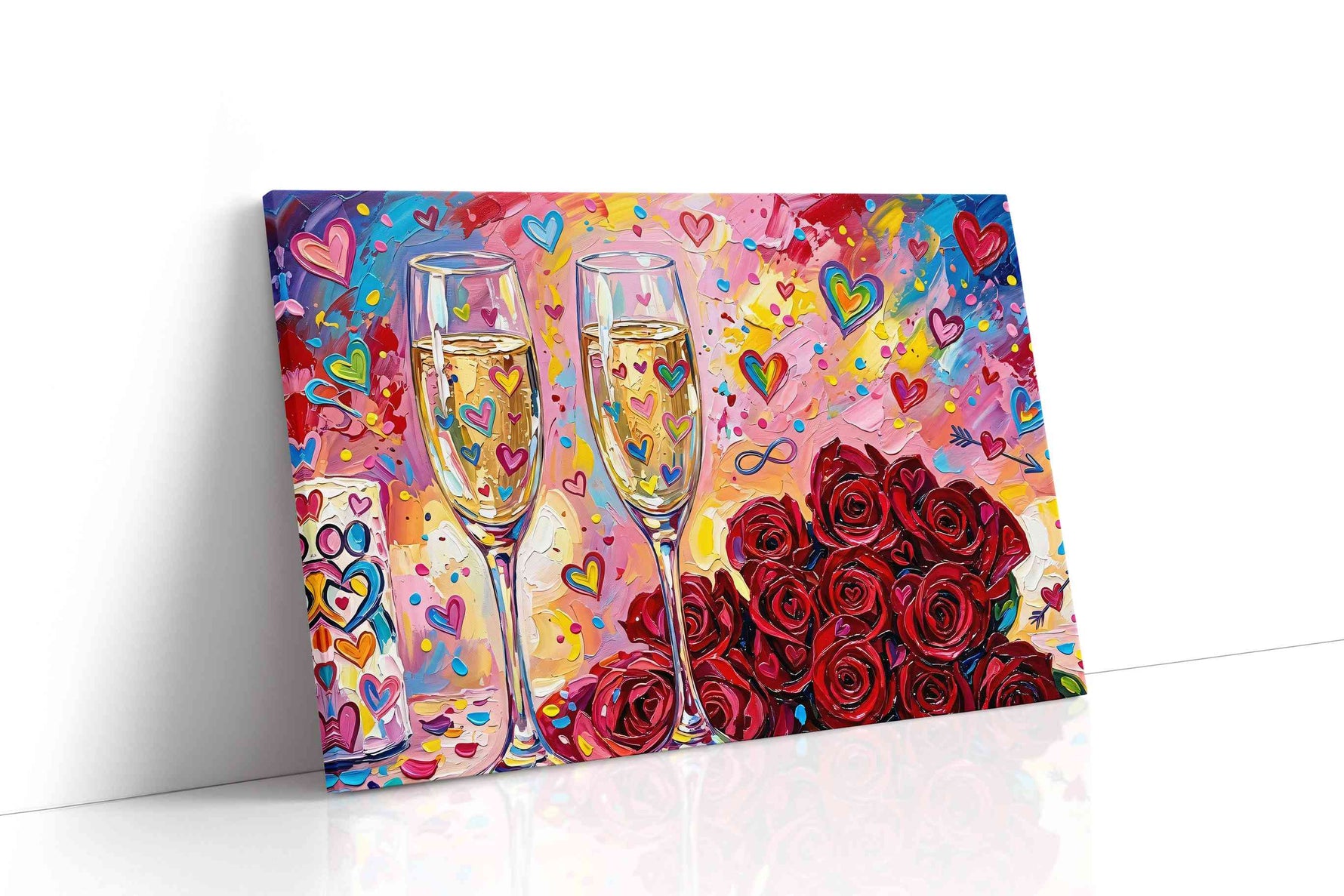 Eternal Celebration of Love romance canvas print, gallery-wrapped, ready to hang