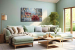Ethereal Evening Toast romance canvas print, hanging on wall