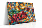 Luminous Evening Elegance romance canvas print, gallery-wrapped, ready to hang
