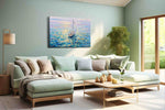 Serenade of the Sea Breeze - Nautical Wall Art, Sailing Canvas Print, Maritime Decor