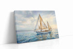 Serenity Sails at Dawn sailing canvas print gallery-wrapped landscape canvas studio shot