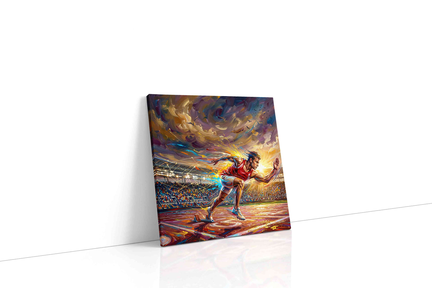 Velocity Burst sports canvas print, gallery-wrapped, ready to hang