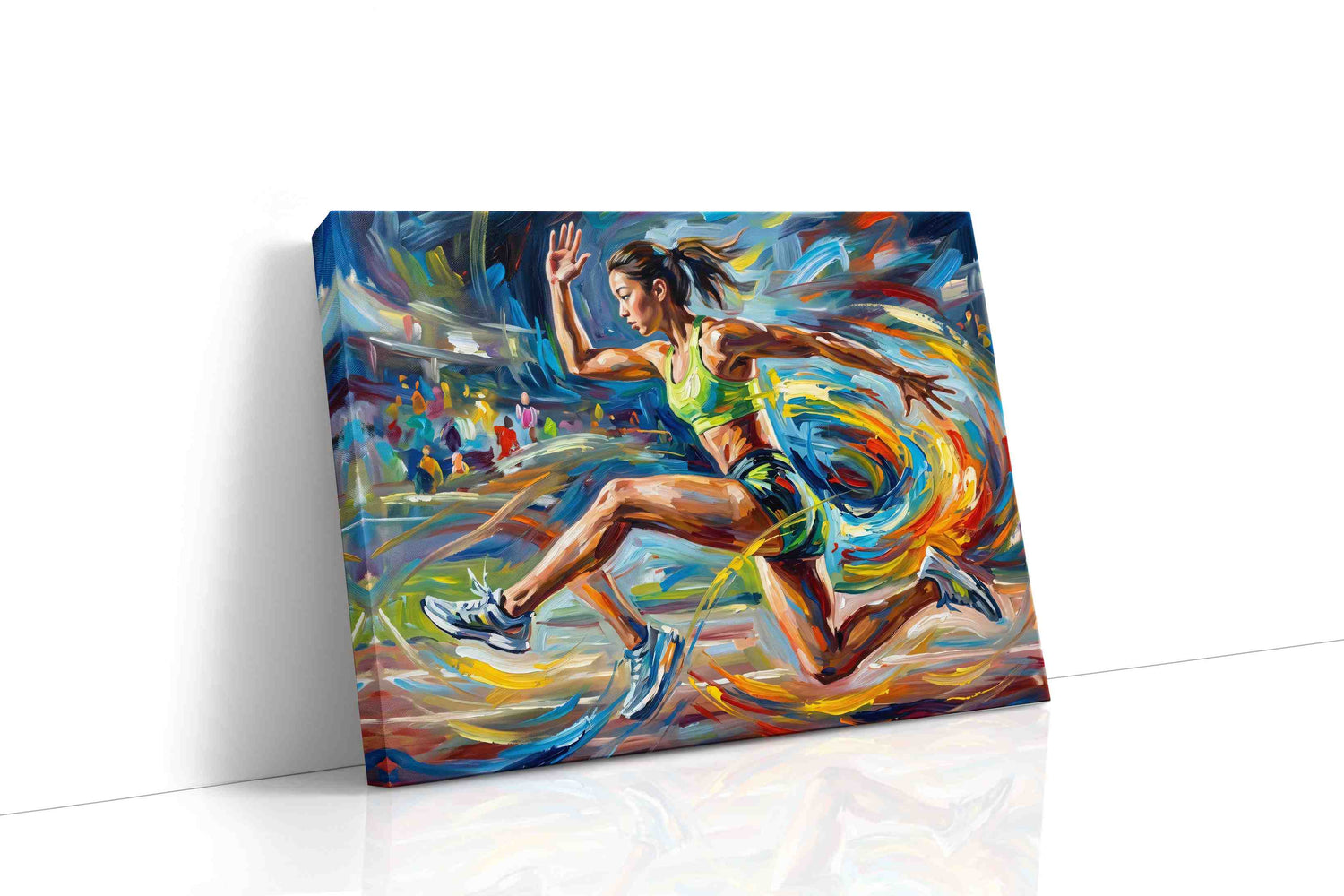 Velocity in Motion - Sports Wall Art, Athletic Canvas Print, Man Cave Decor