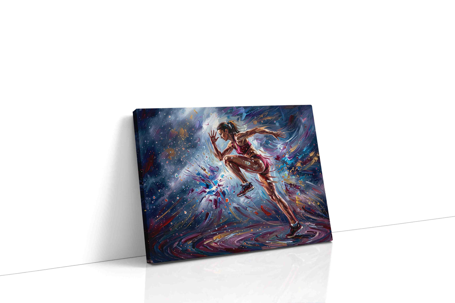 Whirlwind Athlete sports canvas print, gallery-wrapped, ready to hang