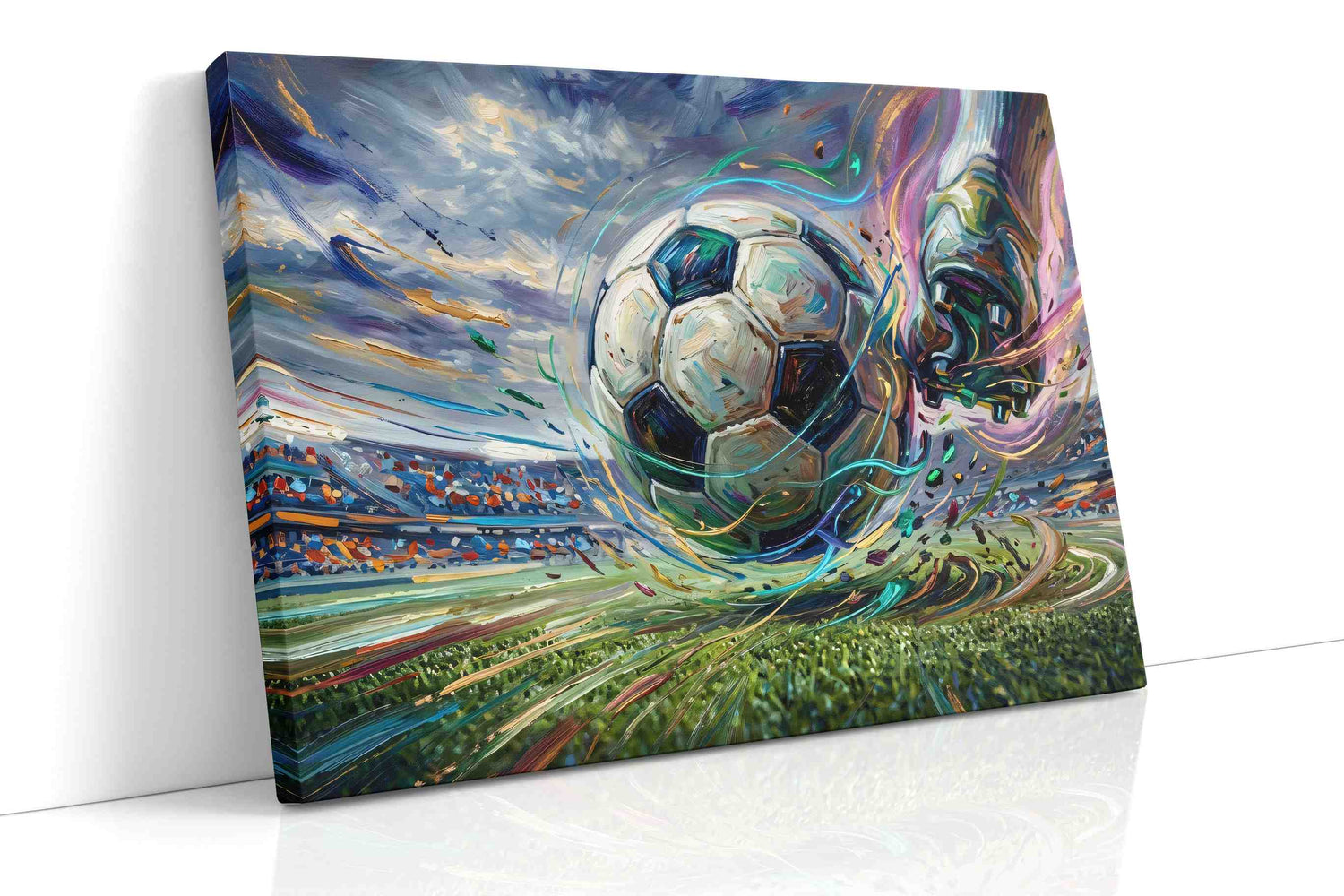 Whirlwind Goal - Sports Wall Art, Athletic Canvas Print, Man Cave Decor