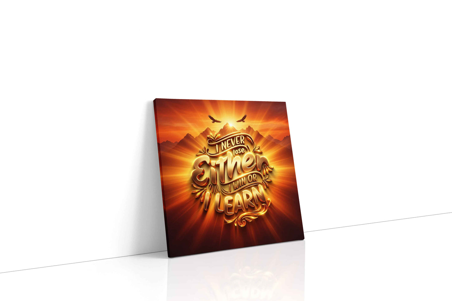 Radiant Resilience motivational canvas print, gallery-wrapped, ready to hang