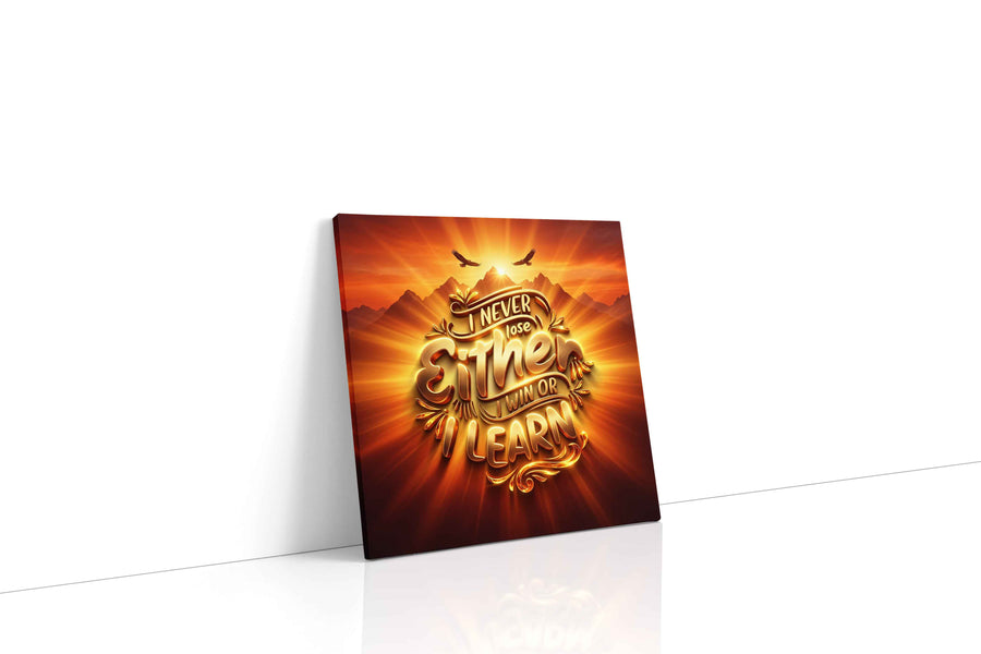 Radiant Resilience motivational canvas print, gallery-wrapped, ready to hang