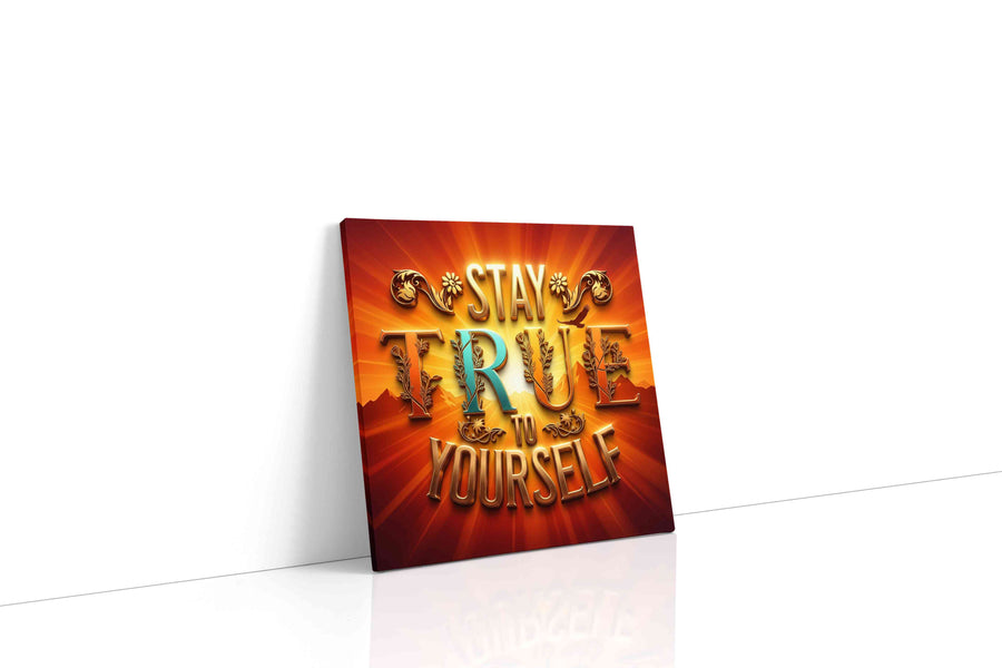 Radiant Self-Reflection motivational canvas print, gallery-wrapped, ready to hang