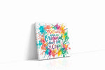Vibrant Original Soul motivational canvas print gallery-wrapped square canvas studio shot
