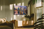 Neon Reflections of the City - Urban Wall Art, Cityscape Canvas Print, Modern City Art