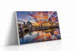 Sunset Symphony Over Berlin urban canvas print, gallery-wrapped, ready to hang