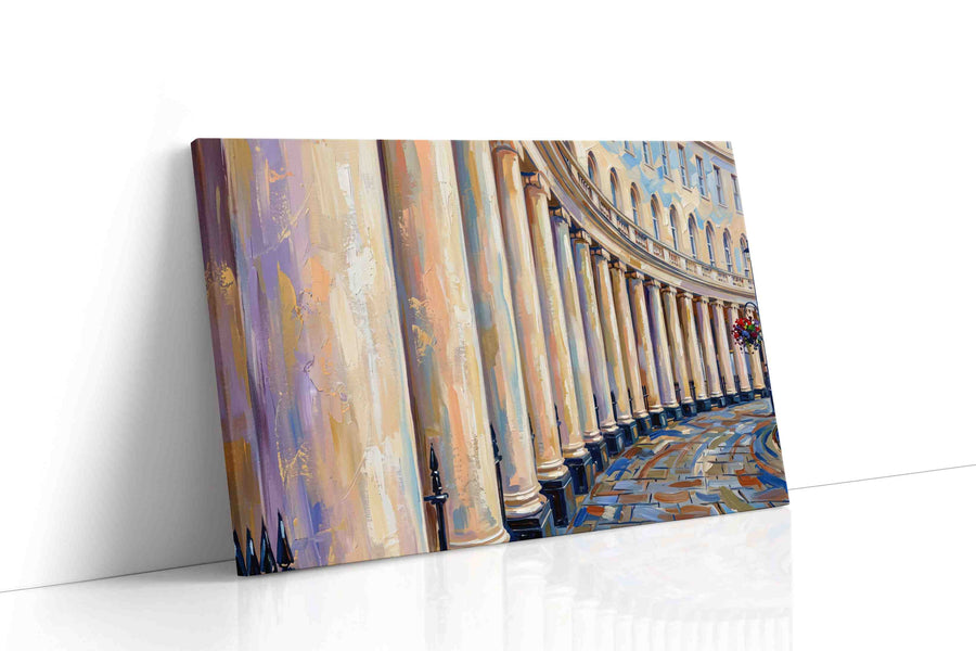 Timeless Echoes of Architecture geometric canvas print, gallery-wrapped, ready to hang