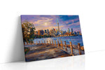 Twilight Skyline Reverie landmarks canvas print gallery-wrapped landscape canvas studio shot