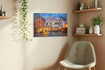 Whispers of Time in Old Town urban canvas print, hanging on wall — view 3