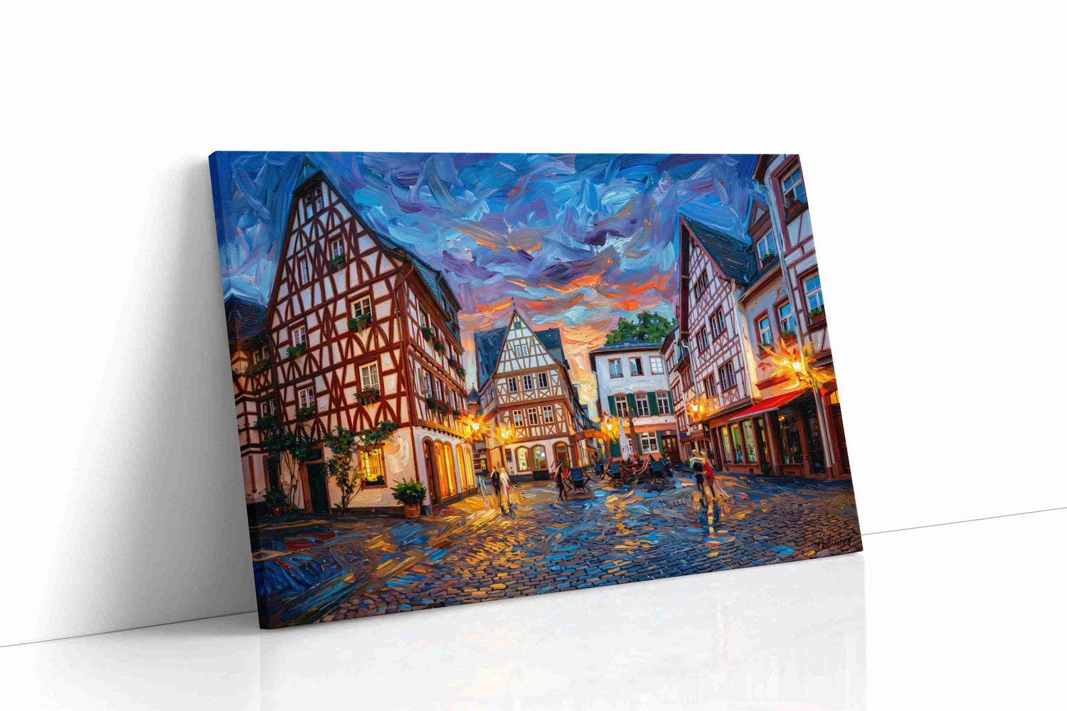 Whispers of Time in Old Town urban canvas print, gallery-wrapped, ready to hang