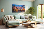 Whispers of Time in Old Town urban canvas print, hanging on wall