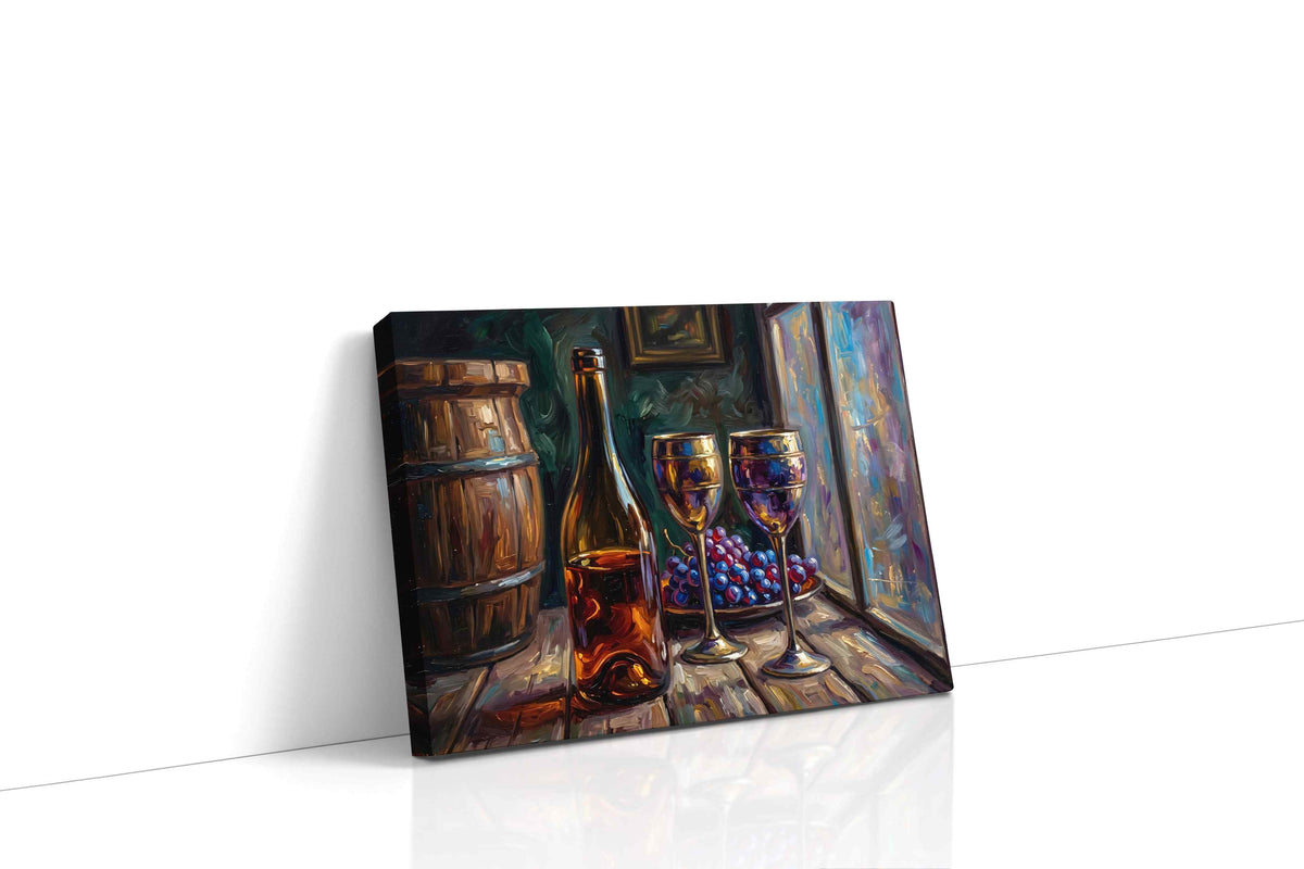 Vin Rouge Reverie wine canvas print gallery-wrapped landscape canvas studio shot