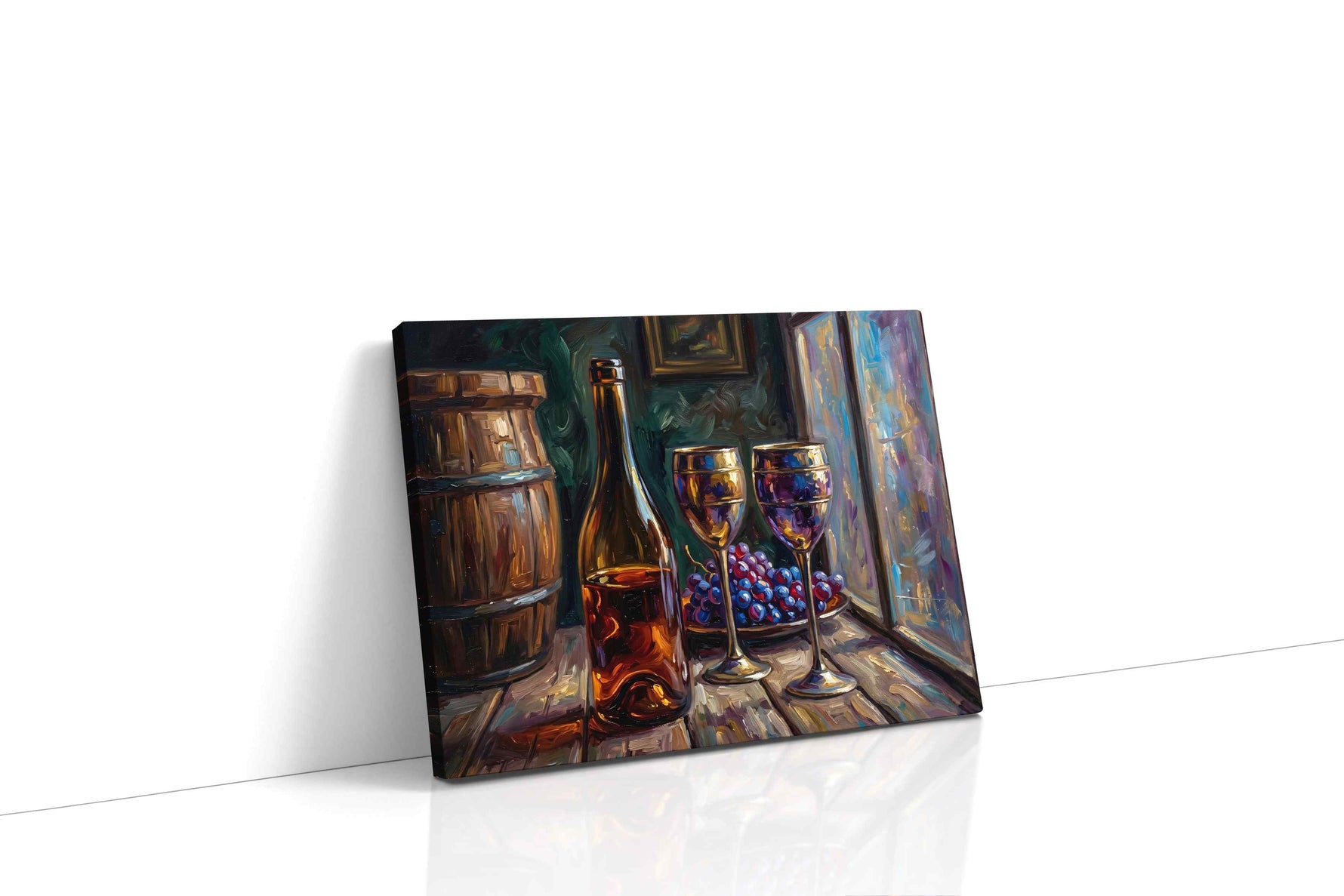 Vin Rouge Reverie wine canvas print, gallery-wrapped, ready to hang