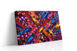 Cosmic Pulse of Vibrant Dreams abstract canvas print gallery-wrapped landscape canvas studio shot