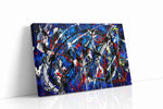 Cosmic Symphony of Chaos abstract canvas print, gallery-wrapped, ready to hang