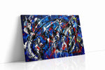 Cosmic Symphony of Chaos abstract canvas print gallery-wrapped landscape canvas studio shot